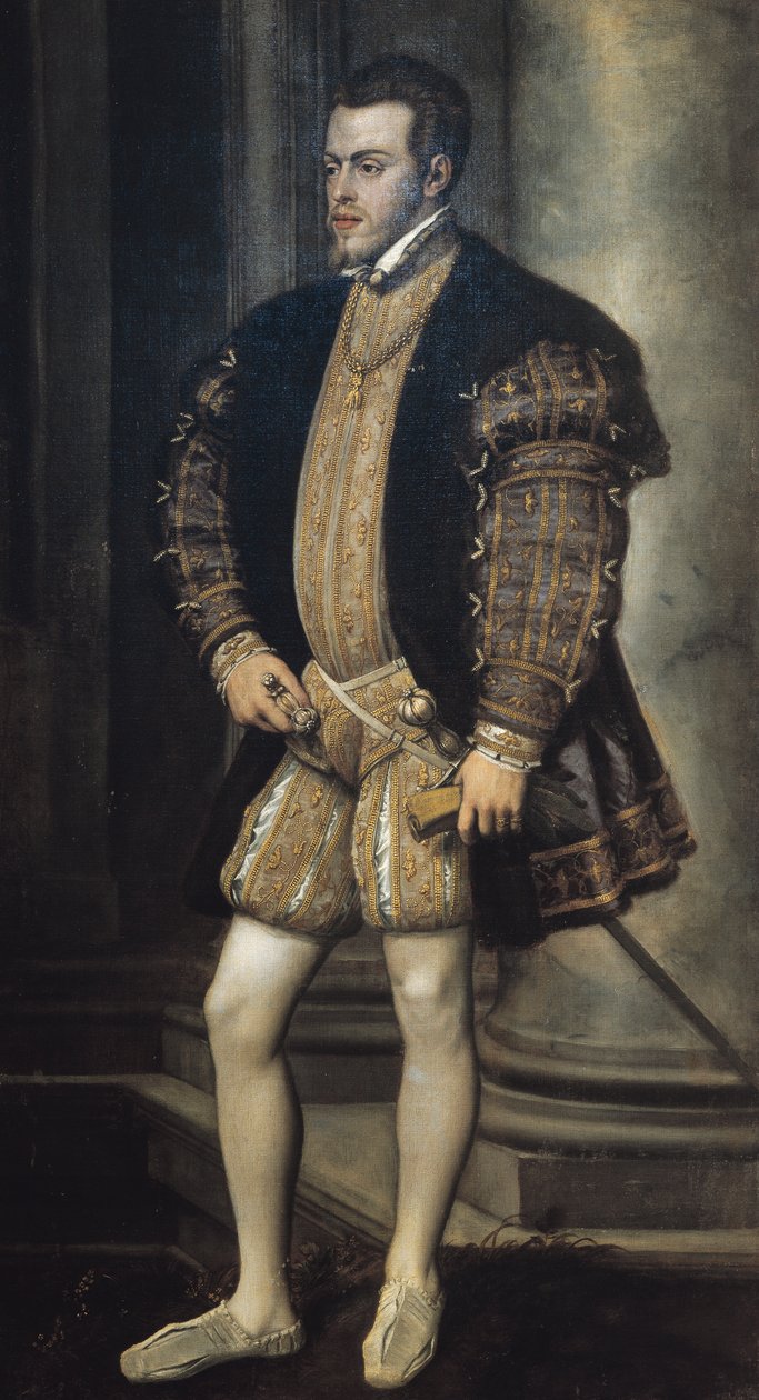 Retrato de Filipe II de Espanha (Valladolid de Titian (c.1488 1576)