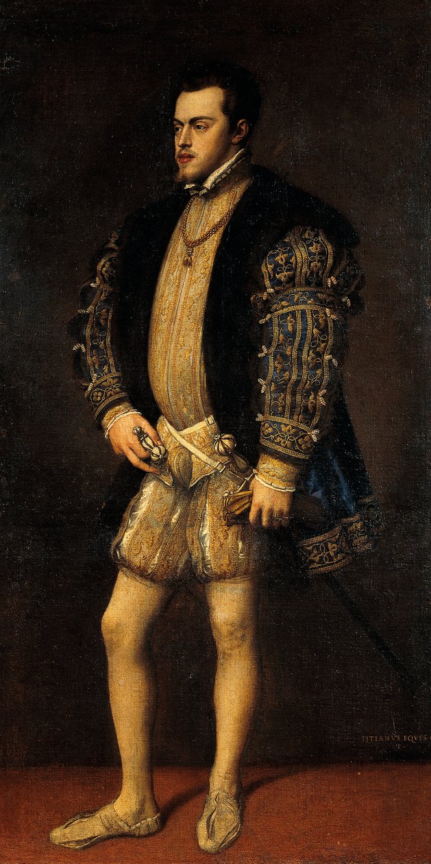Retrato de Filipe II de Espanha (Valladolid de Titian (c.1488 1576)
