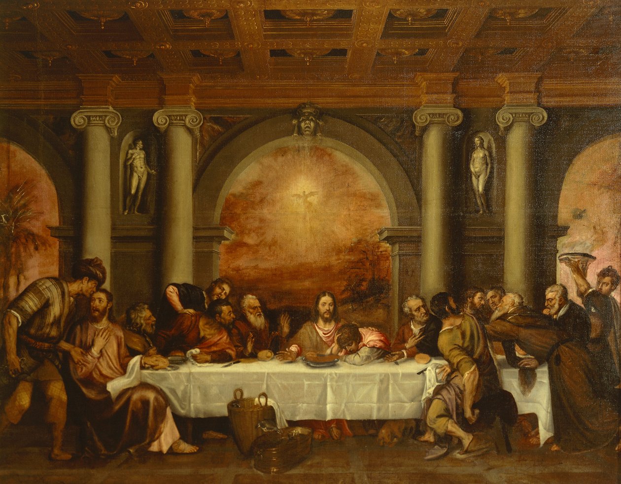 Sketch for Last Supper, de Titian (ca 1490-1576) de Titian (c.1488 1576)