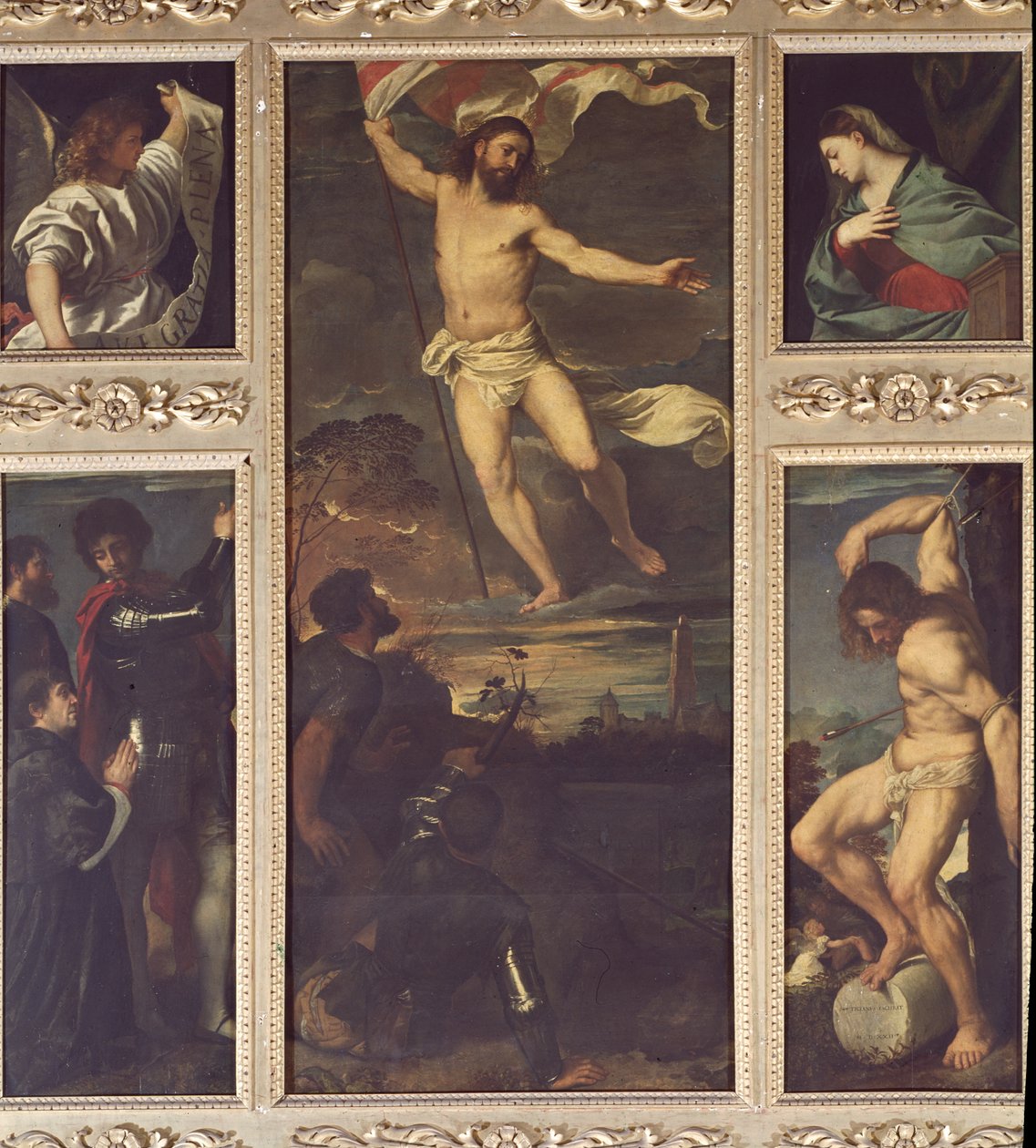 O políptico de Averoldi de Titian (c.1488 1576)