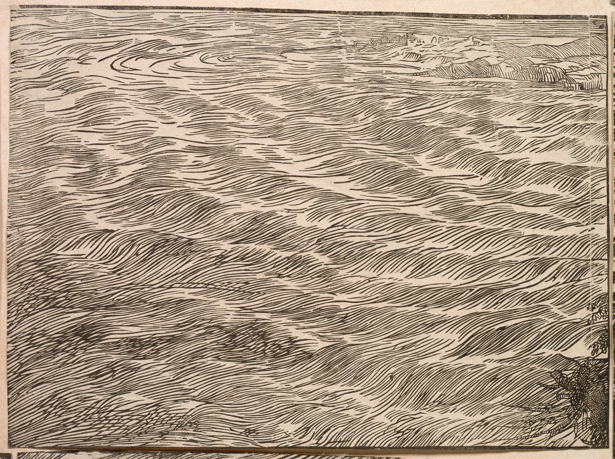 A submersão do exército do faraó no Mar Vermelho de Titian (c.1488 1576)