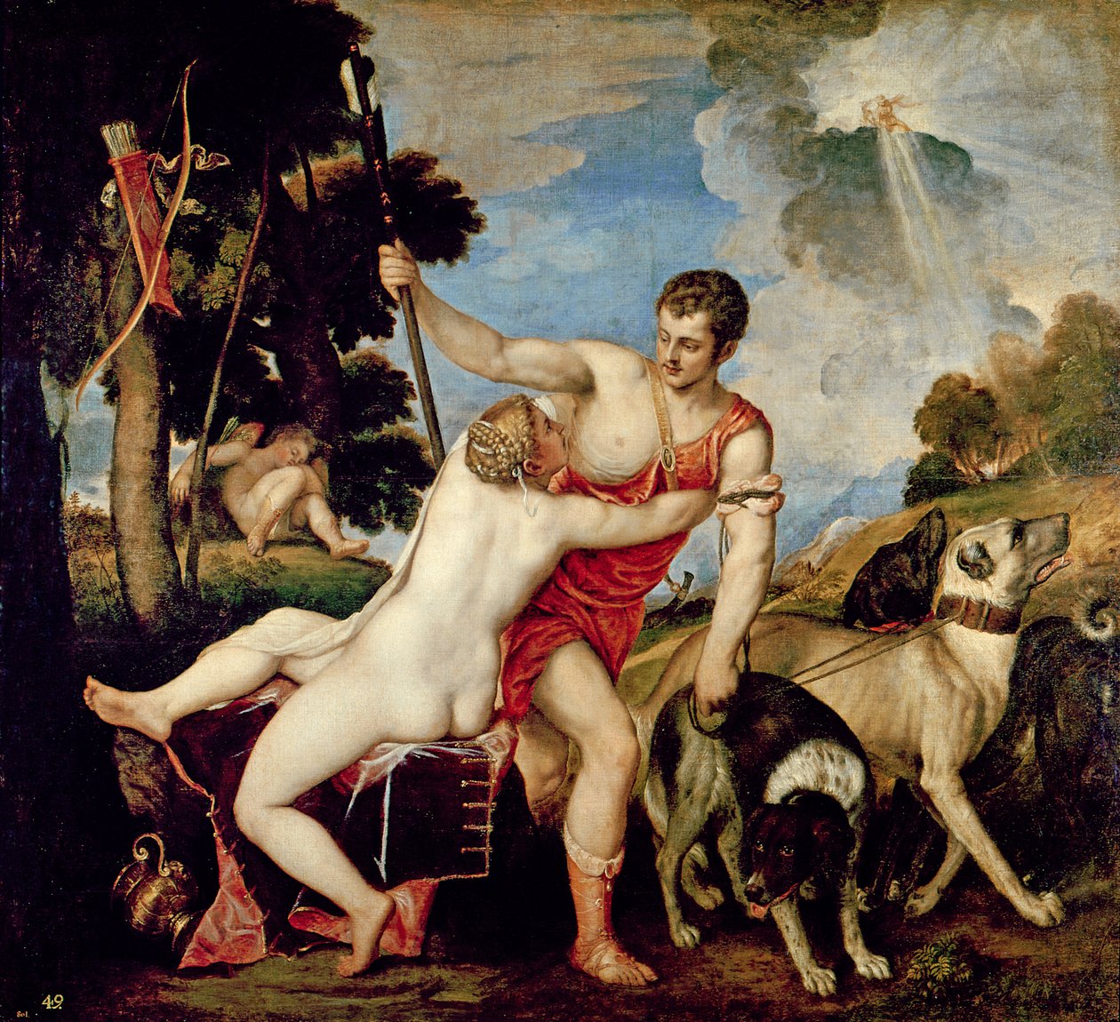 Vênus e Adônis de Tiziano Vecelli