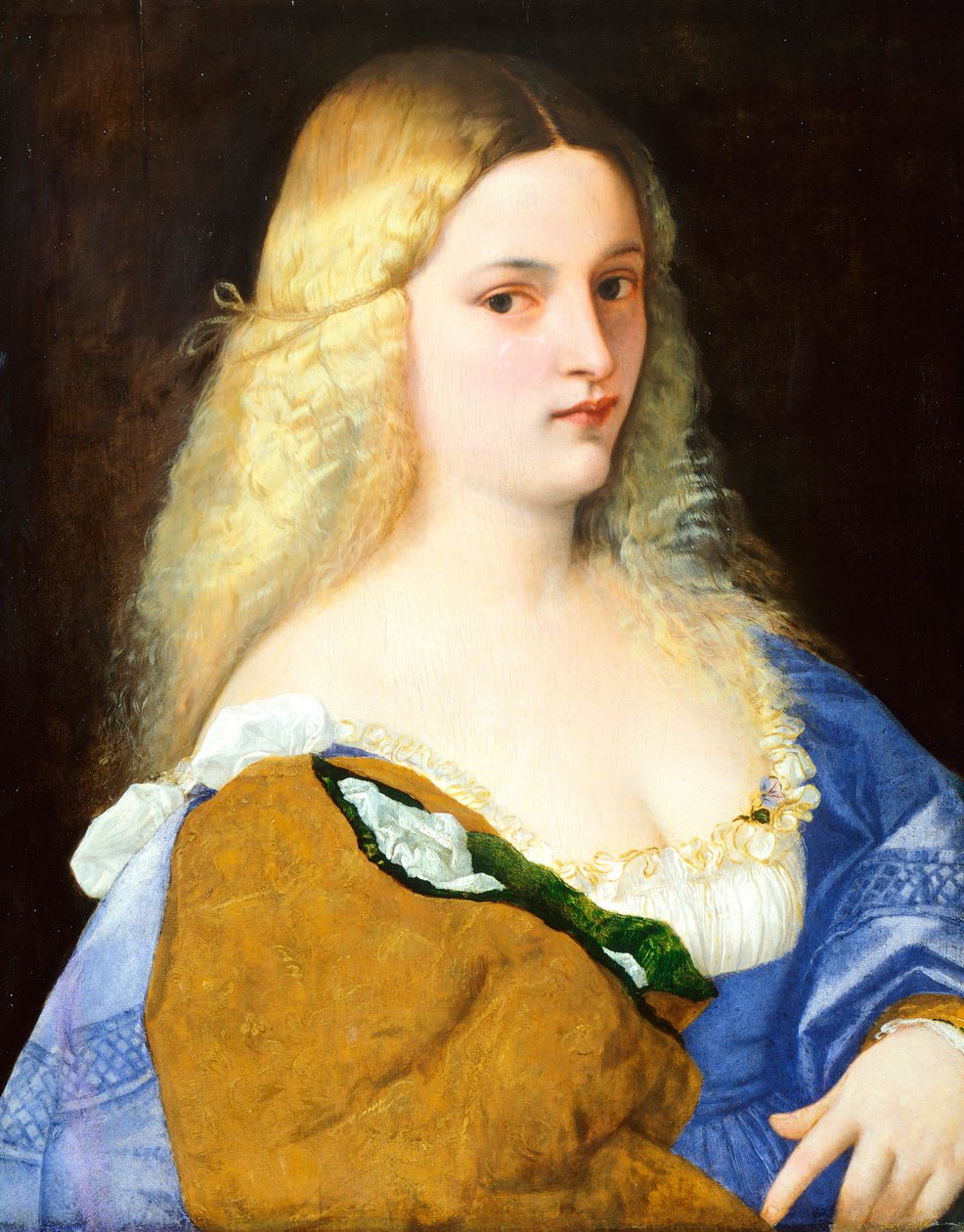 Violante, por Ticiano (ca 1490-1576), óleo sobre tela, 64x51 cm de Titian (c.1488 1576)
