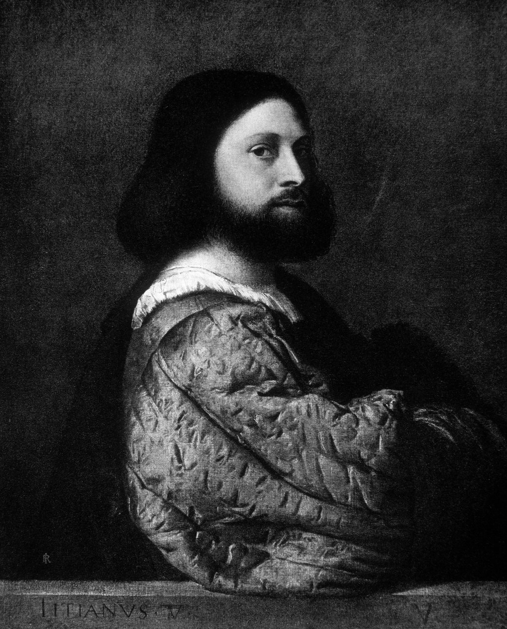 Retrato do Ariosta (Ludovico Ariosto de Titian (c.1488 1576) (after)