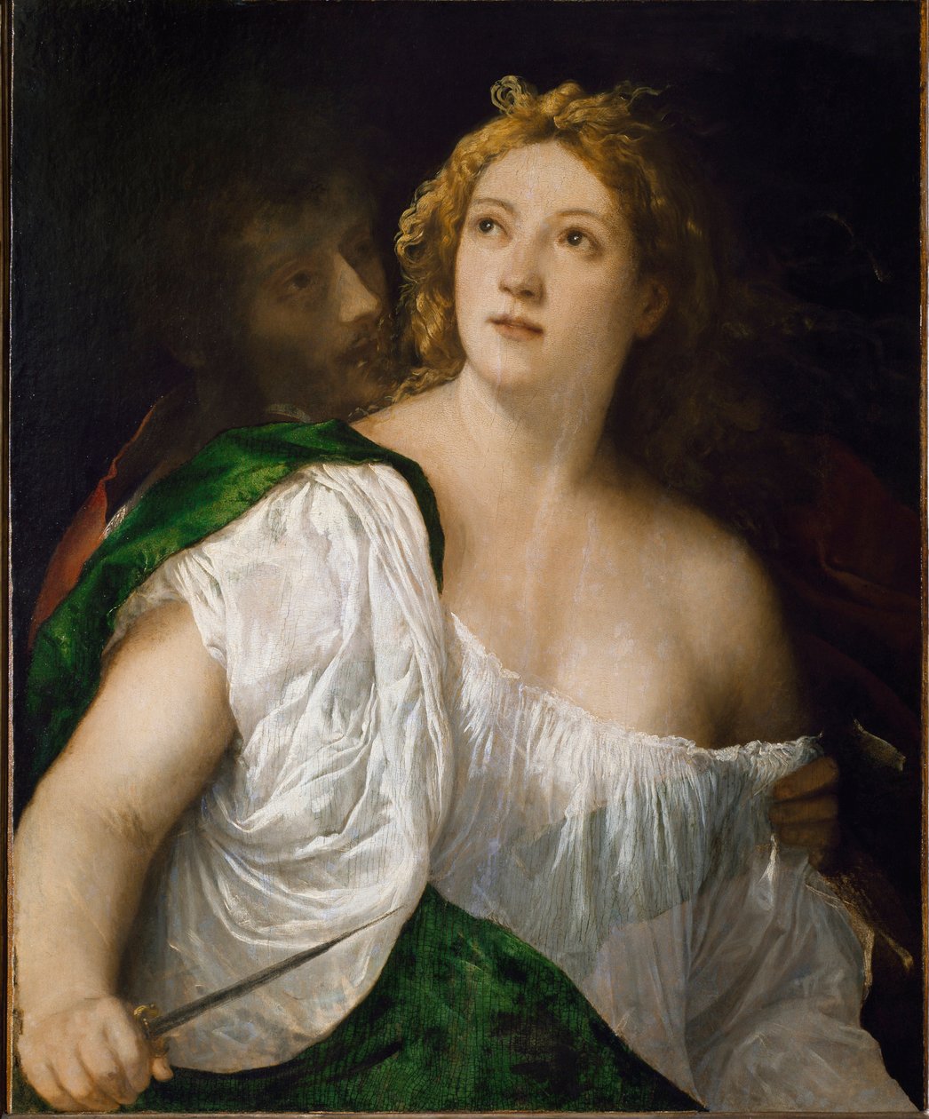 Lucrece e Tarquin (Pintura de Titian (c.1488 1576)