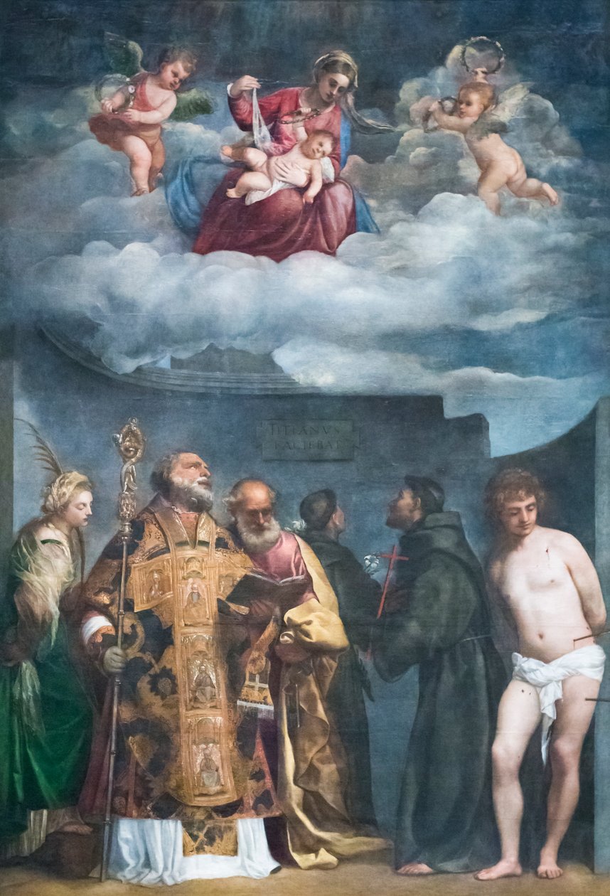 Madonna e criança com santos, conhecida como a Madonna di san Niccolo