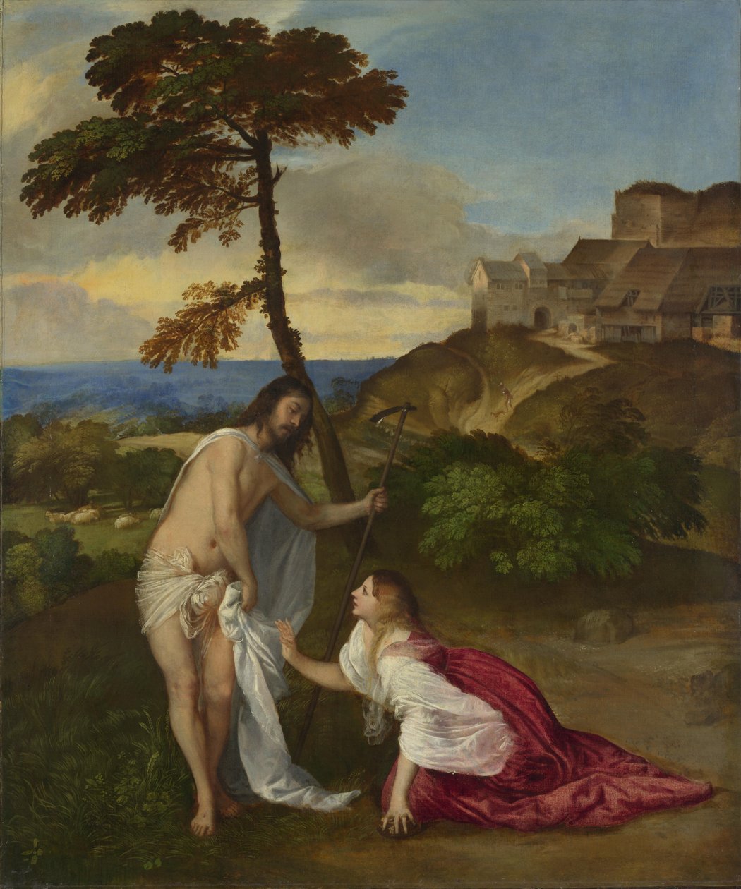 Noli me Tangere, c.1514 (óleo sobre tela) de Tiziano Vecelli