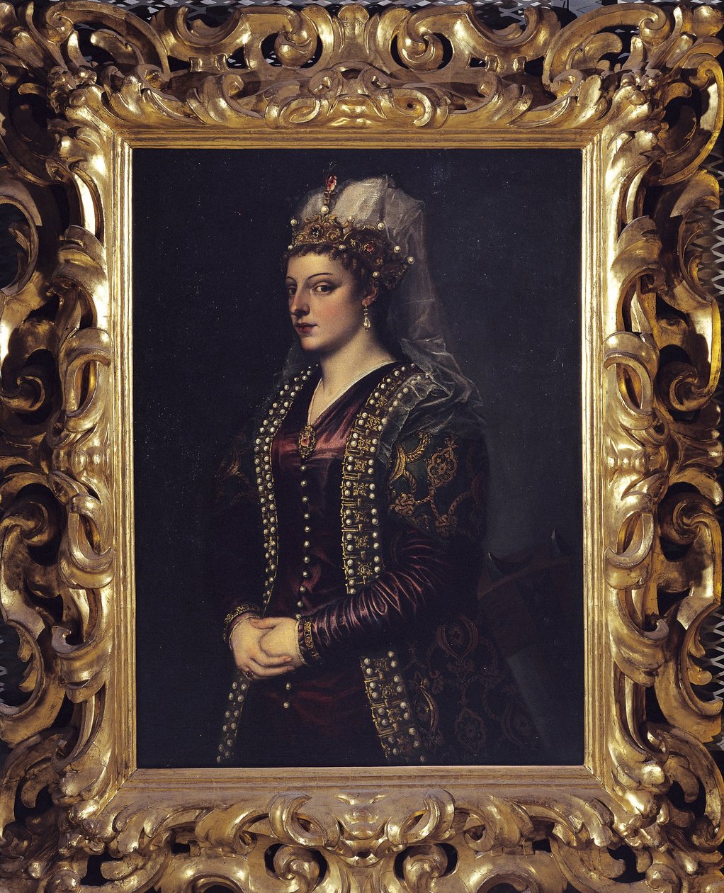 Retrato de Caterina Coronaro 1542 de Tiziano Vecelli