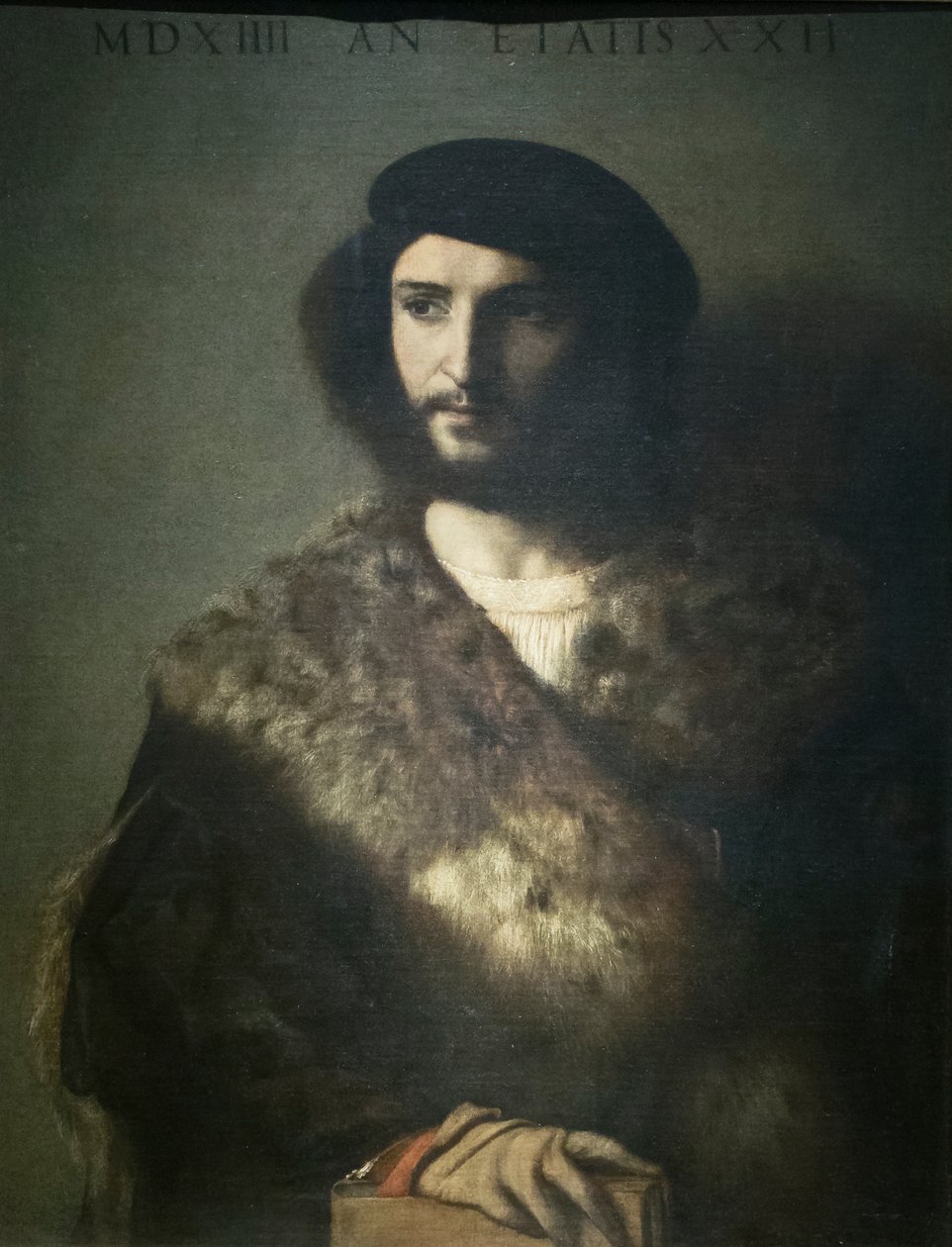Retrato de um homem, conhecido como o homem doente de Titian (c.1488-1576)