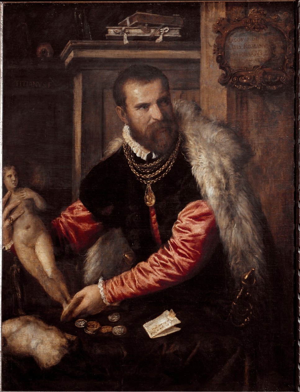Retrato do antiquário e coleccionador Jacopo Strada (Pintura de Tiziano Vecelli
