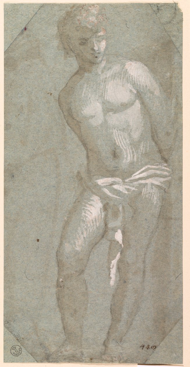 São Sebastião (caneta e tinta com lavagem sobre papel) de Titian (c.1488 1576)