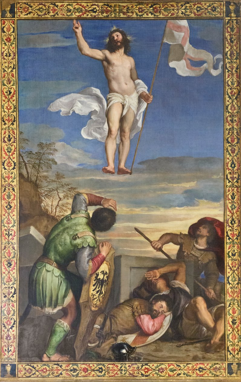 A ressurreição de Jesus de Titian (c.1488 1576)