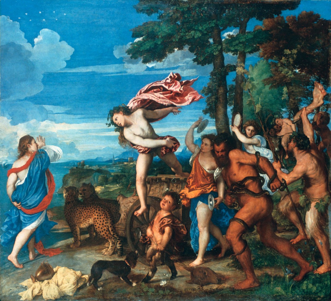 Baco e Ariadne, 1523-1525 de Tiziano Vecelli