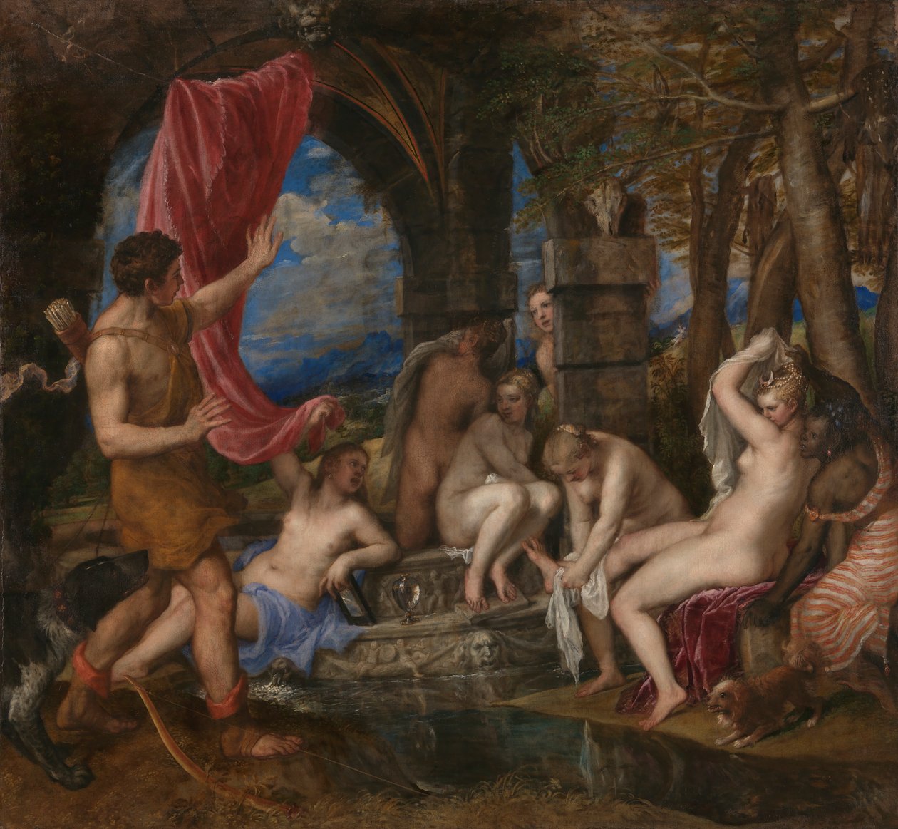 Diana e Actaeon de Titian