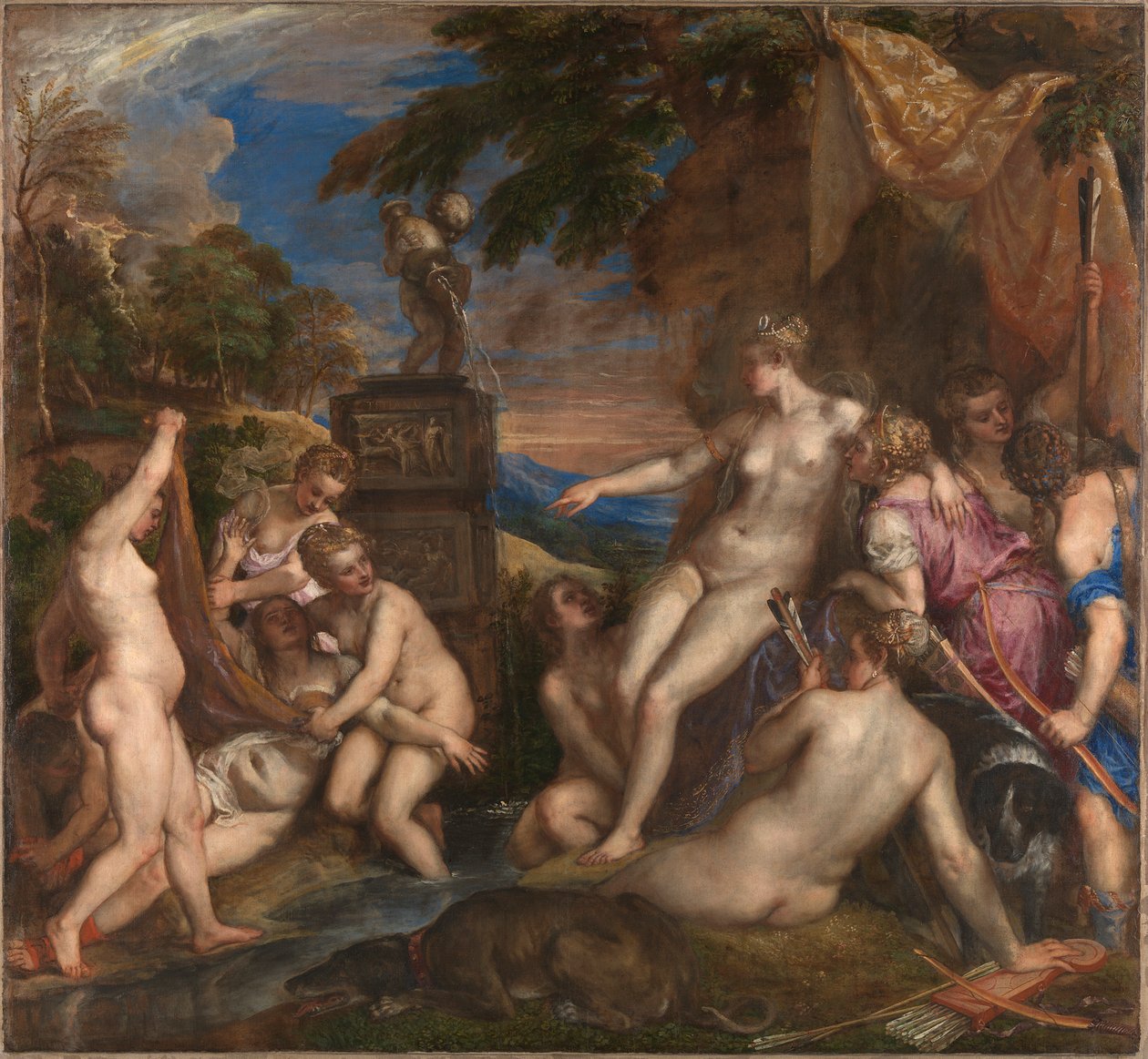 Diana e Calisto, 1556-1559. de Titian