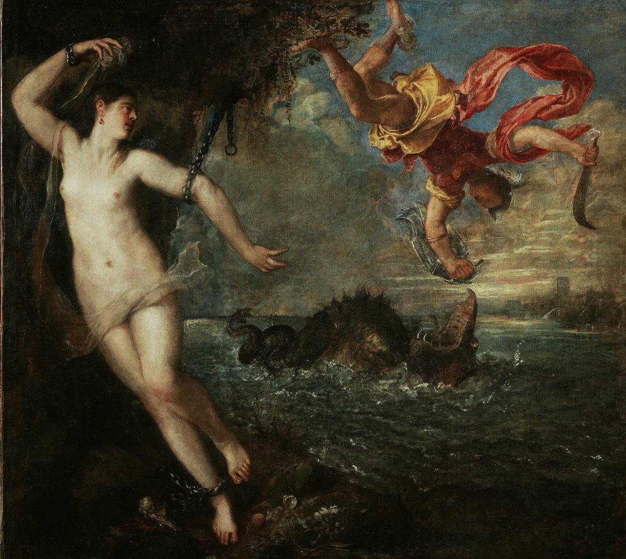 Perseu e Andrômeda, cerca de 1555. de Titian