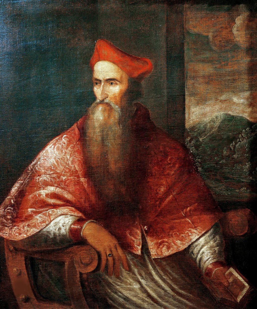Retrato do Cardeal Pietro Bembo 1470-1547, 1545-1546. de Titian
