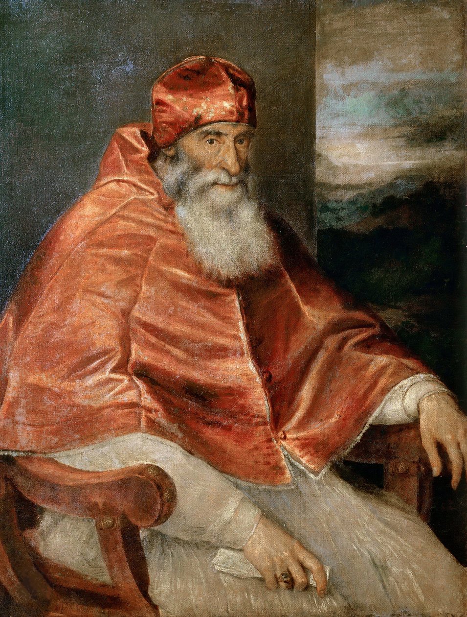 Retrato do Papa Paulo III. de Titian