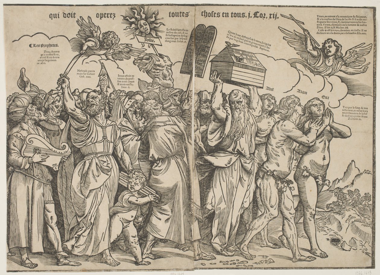 Profetas I e Adão e Eva, c.1511 de Tiziano Vecelli