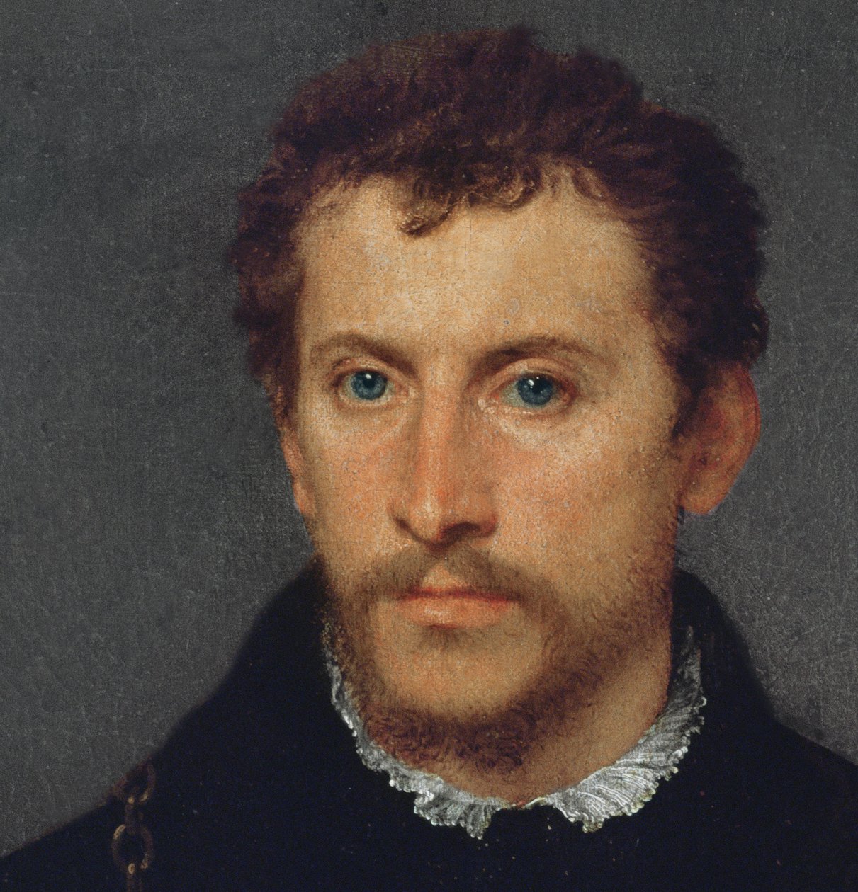 O inglês (detalhe), 1540-5 de Tiziano Vecelli