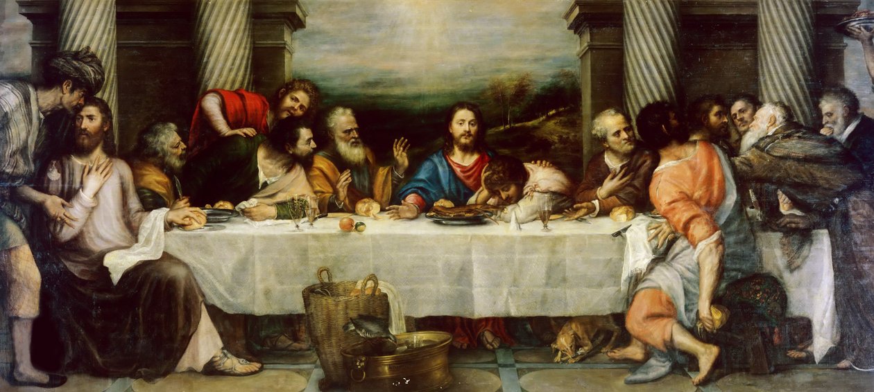 A Última Ceia, 1557-1564. de Titian