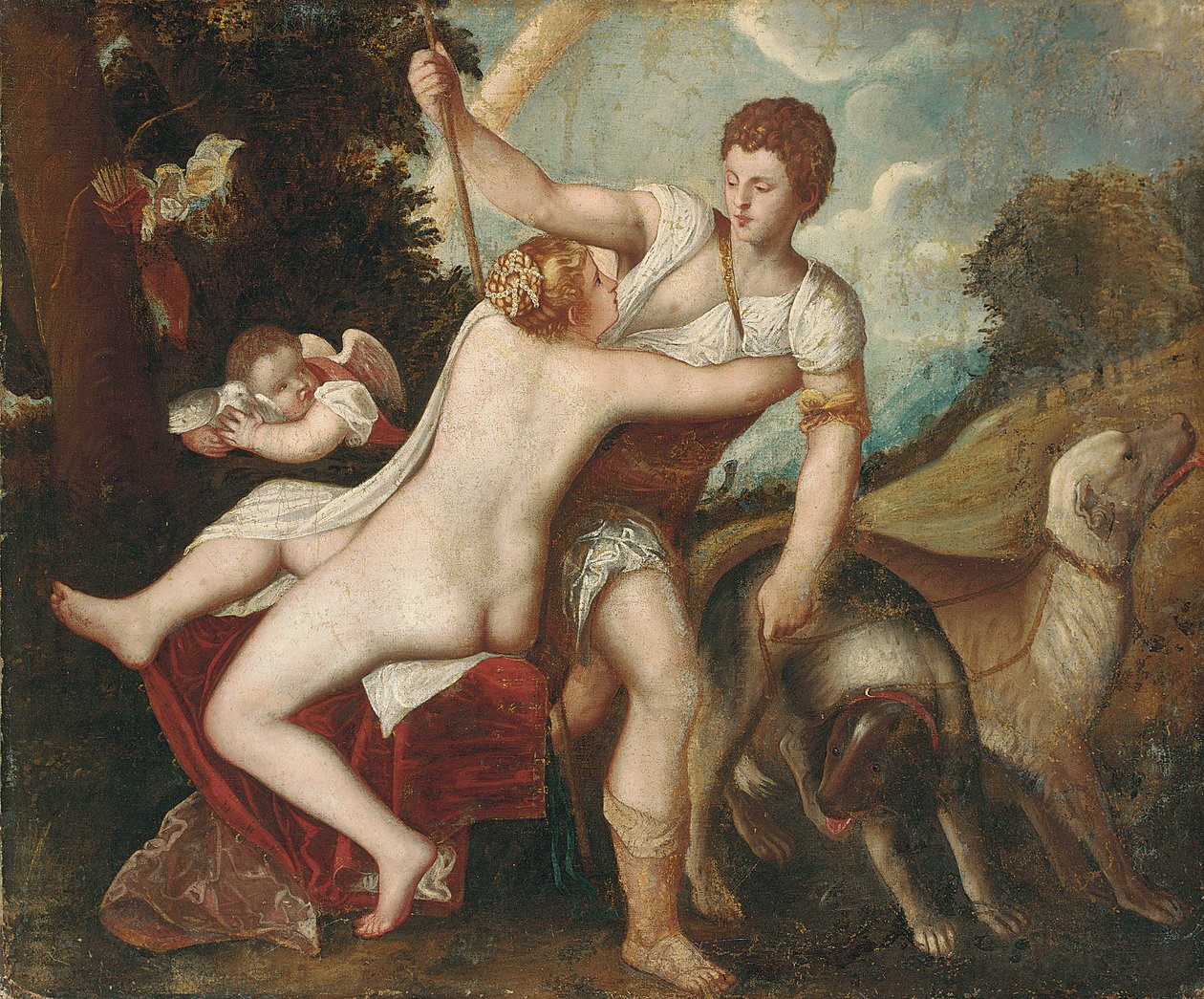 Vênus e Adônis de Tiziano Vecelli