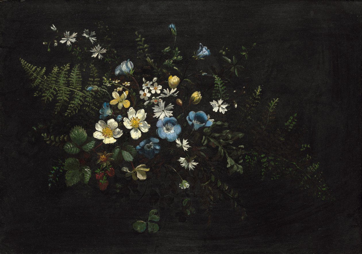 Pulverização de flores e samambaias de Titian Ramsay Peale