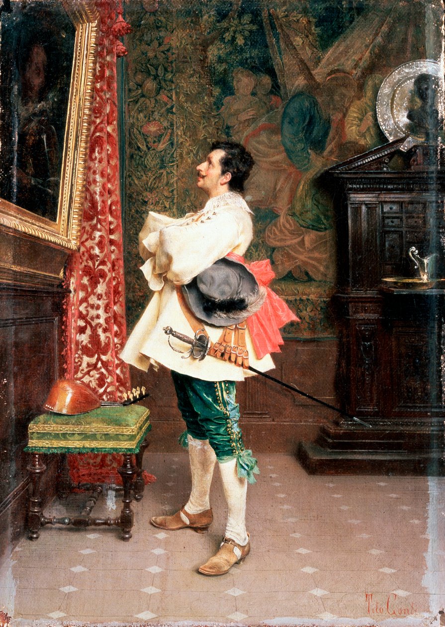 Antes de um retrato, c1860-1920 de Tito Conti