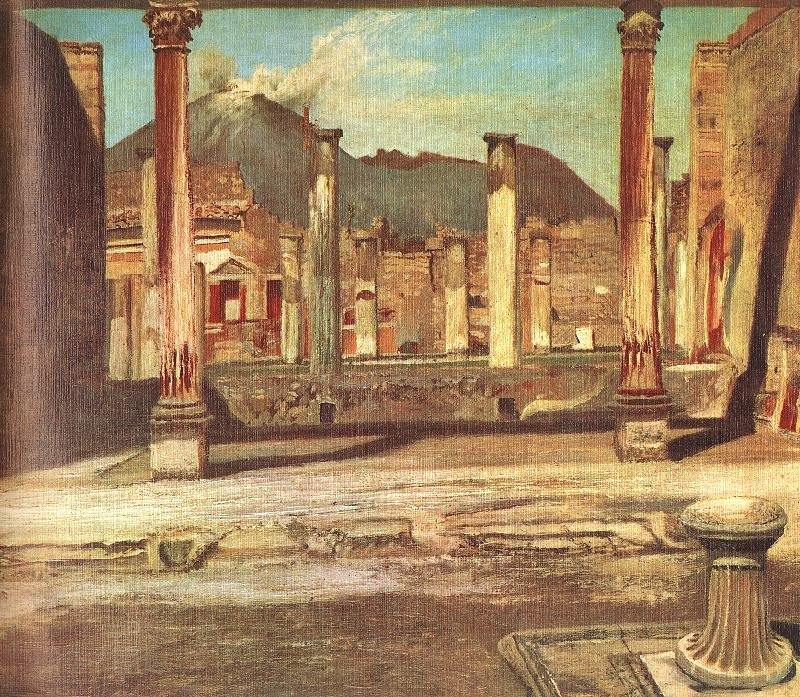 Pompeji tem casa do Chirurgus com o Vesuv de Tivadar Kosztka Csontvary