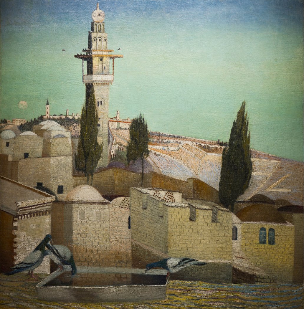 O Monte das Oliveiras, em Jerusalém de Tivadar Kosztka Csontvary