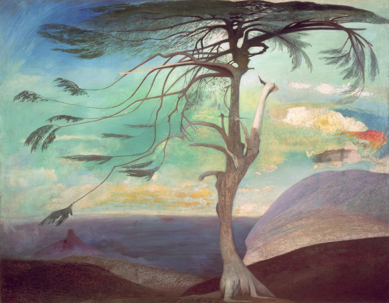 O cedro solitário, 1907 de Tivadar Kosztka Csontvary