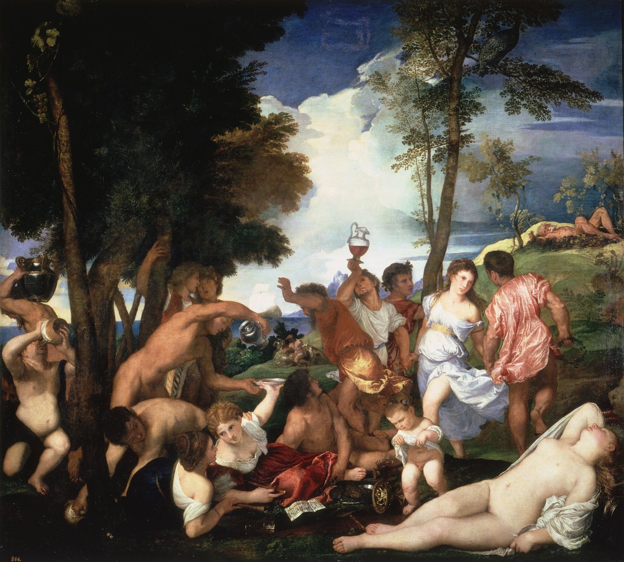 Bacanal dos Andrianos de Tiziano Vecelli