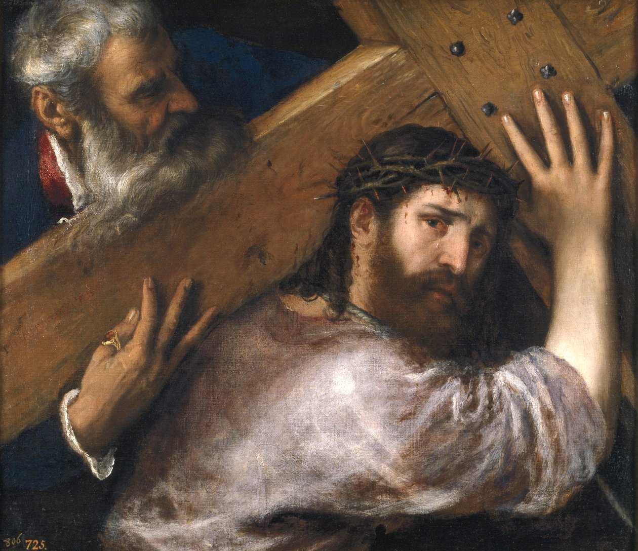 Cristo carregando a cruz de Tiziano Vecelli