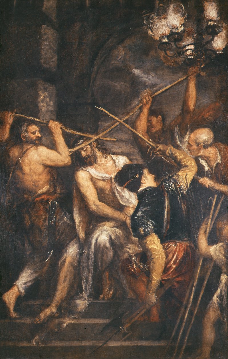Cristo coroado de espinhos de Tiziano Vecelli