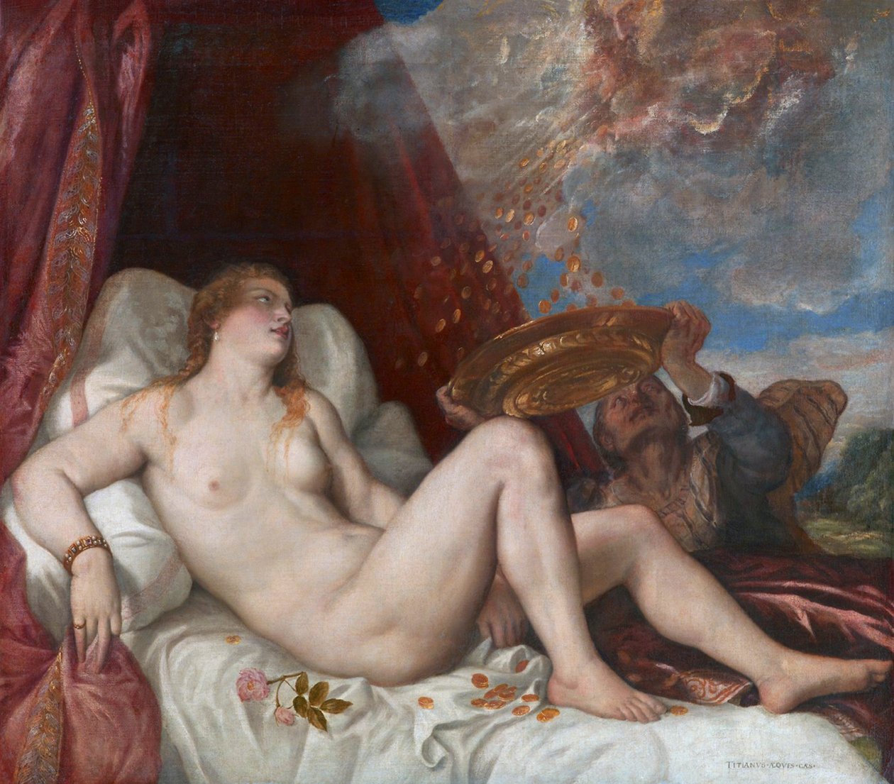 Danaë de Tiziano Vecelli