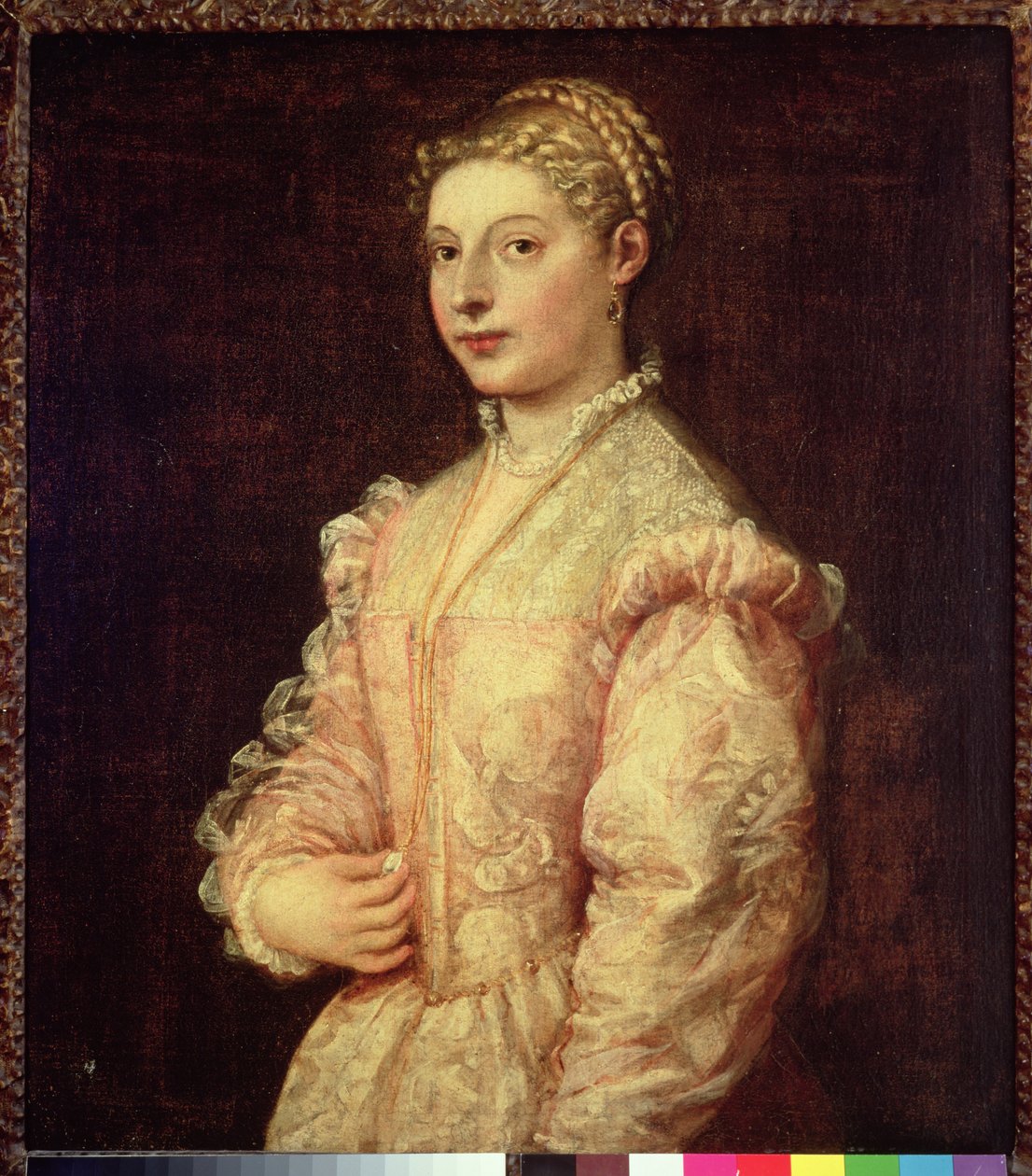 Retrato de Lavinia Vecellio de Tiziano Vecelli