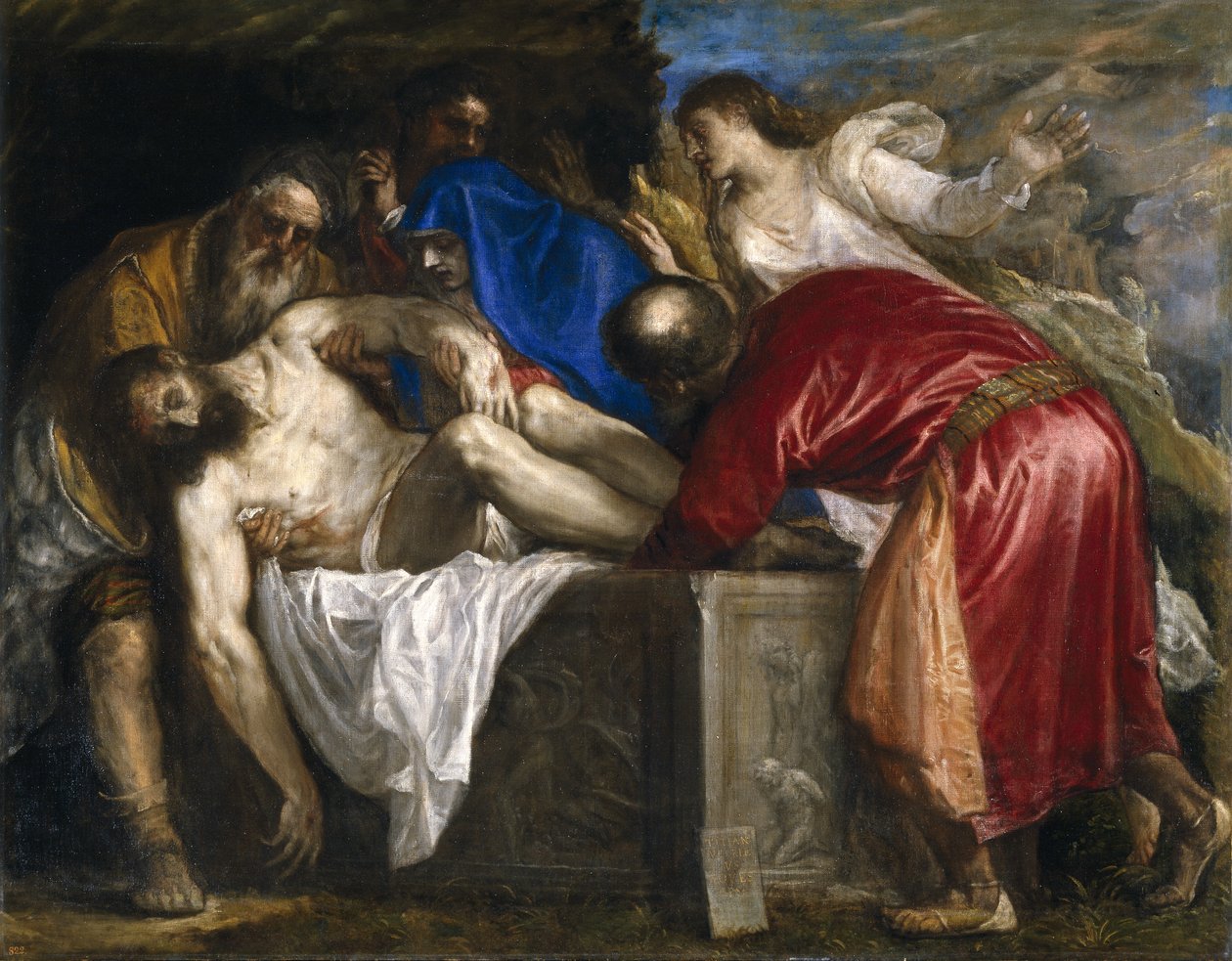 O enterro de Cristo de Tiziano Vecelli