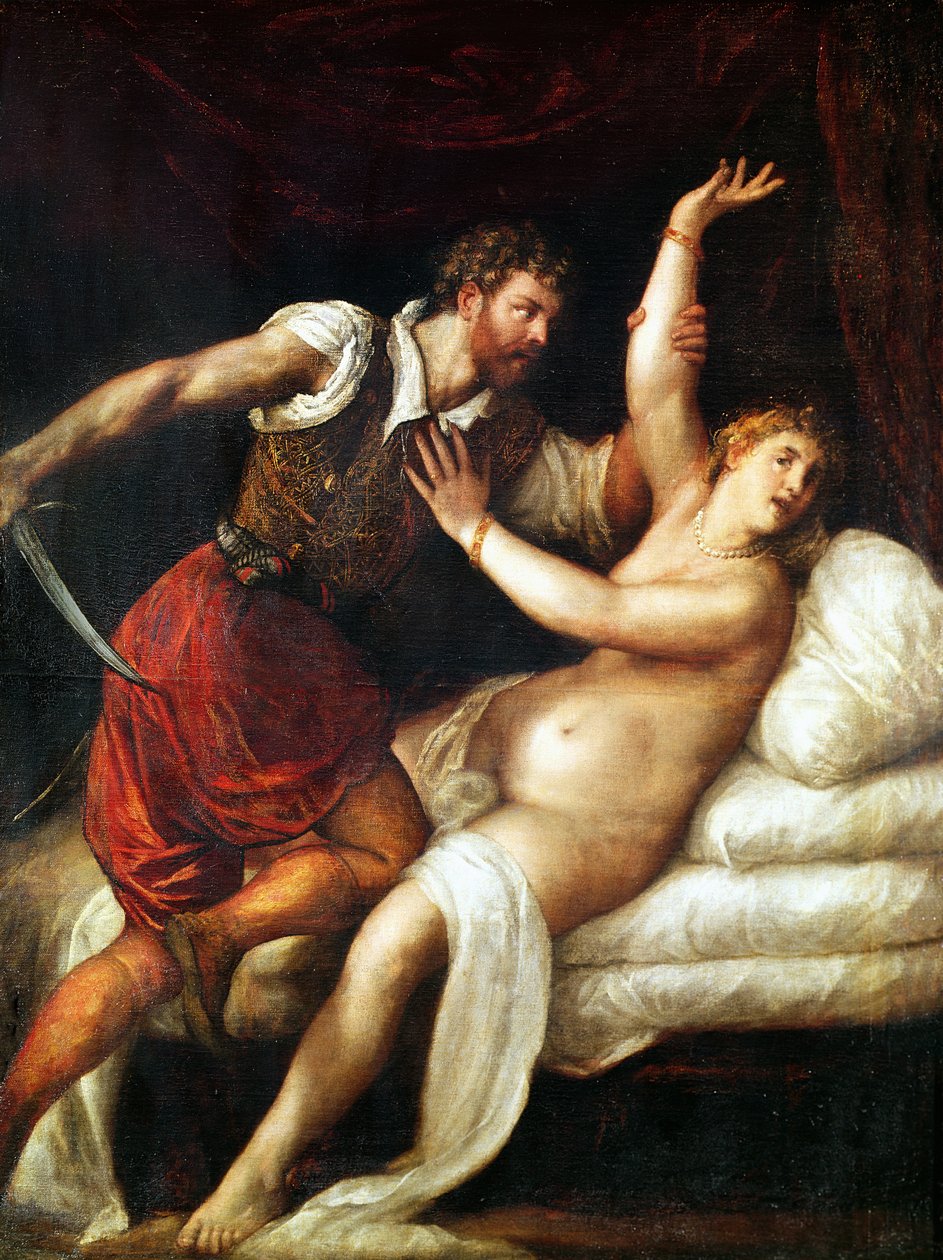O estupro de Lucretia de Tiziano Vecelli