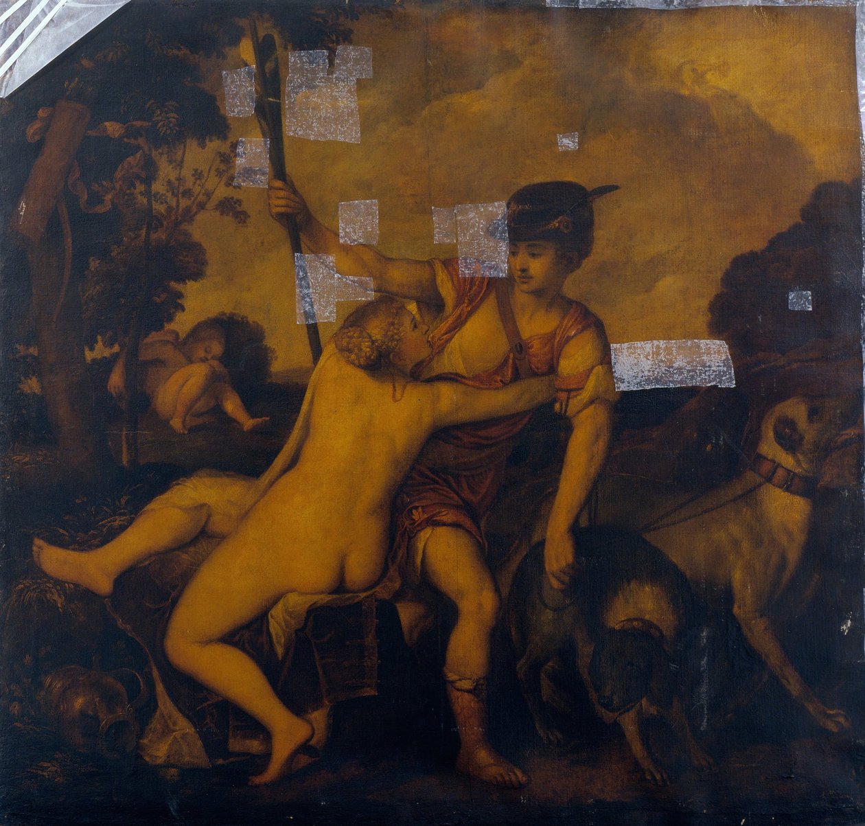 Vênus e Adonis de Tiziano Vecelli