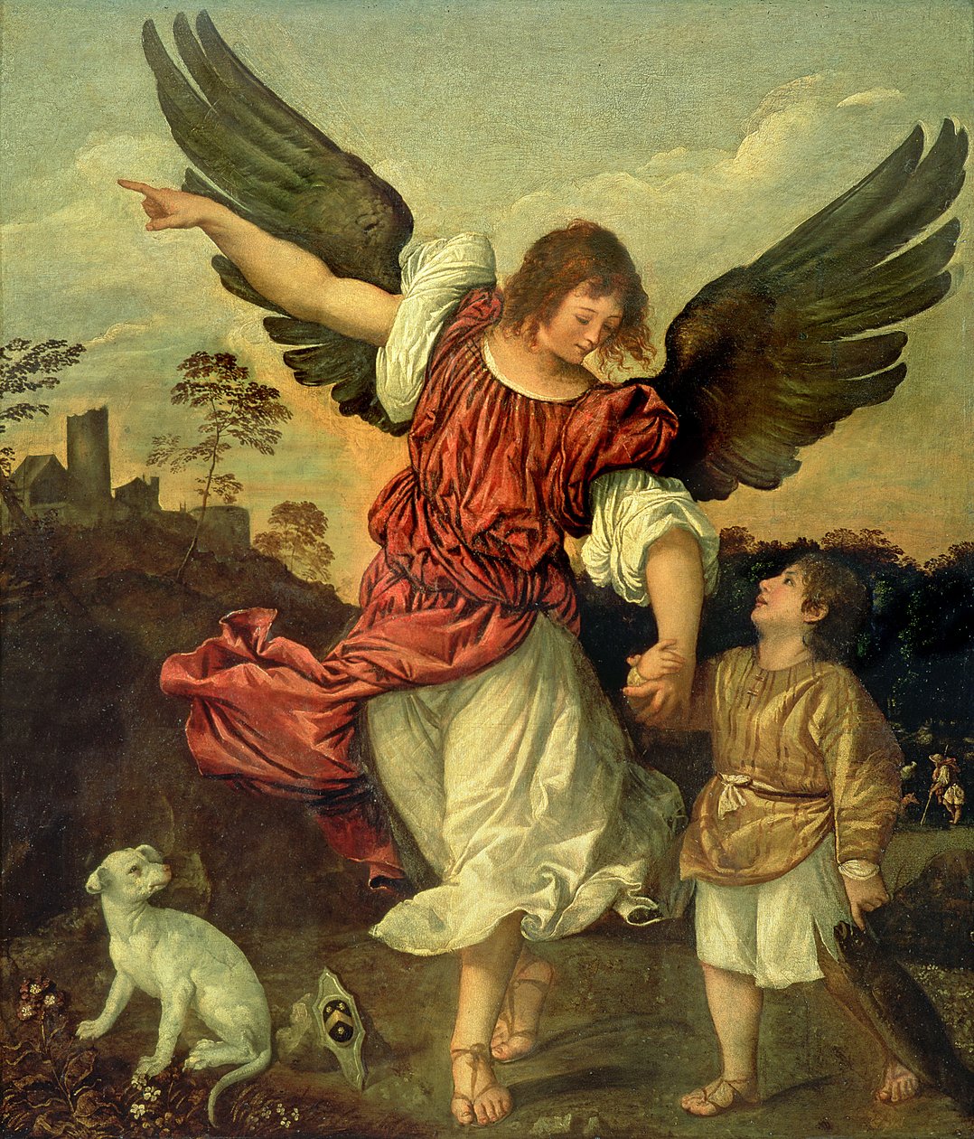 Rafael e Tobias, 1507-8 de Tiziano Vecelli