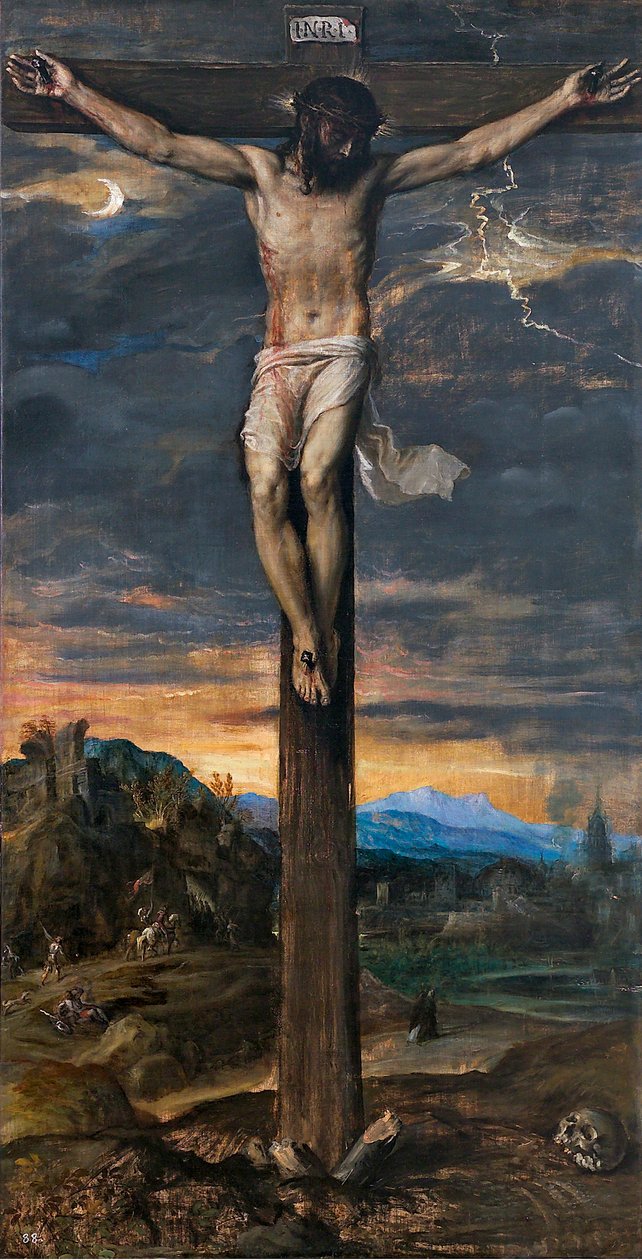 Cristo na cruz, c. 1565 de Tiziano Vecelli