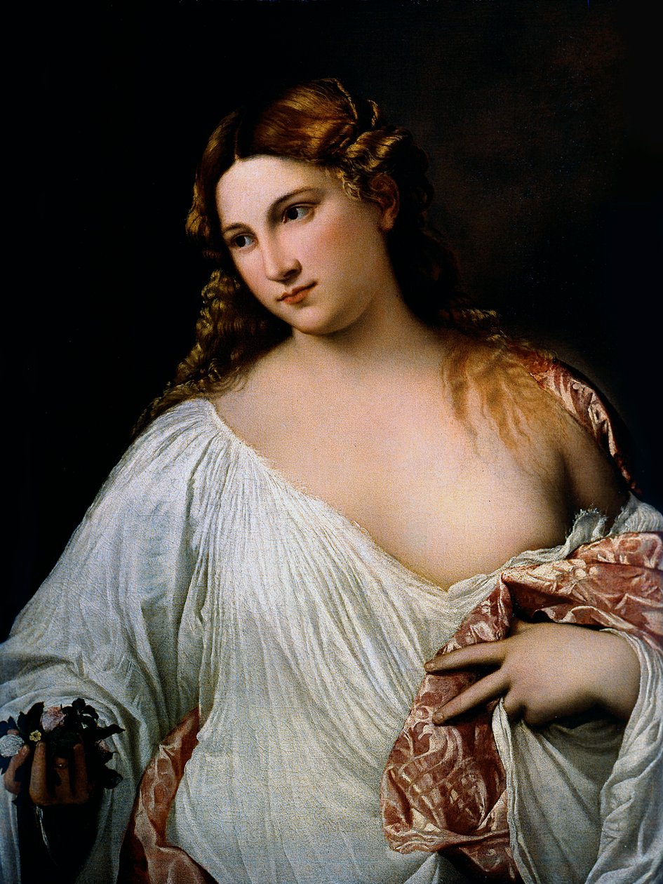 Flora, ca 1515 de Tiziano Vecelli
