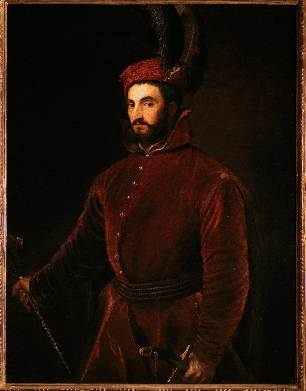 Retrato de Ippolito de Medici de Tiziano Vecelli