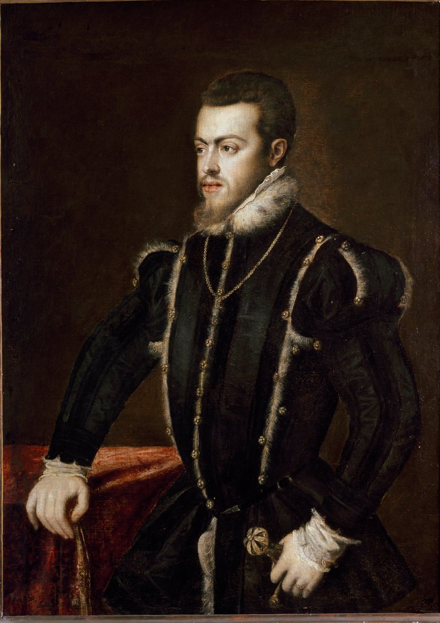 Retrato de Filipe II de Tiziano Vecelli