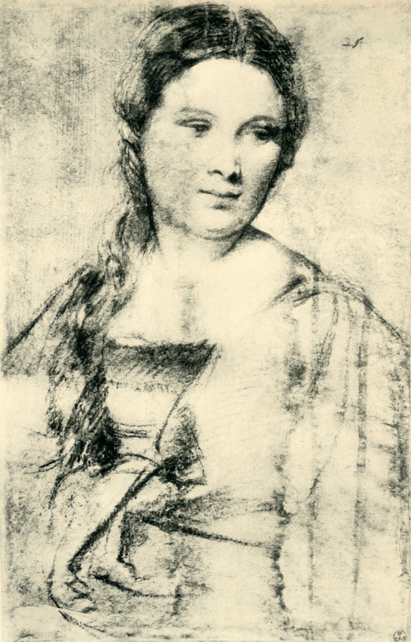 Retrato de uma jovem, c1515, 1943. de Tiziano Vecelli