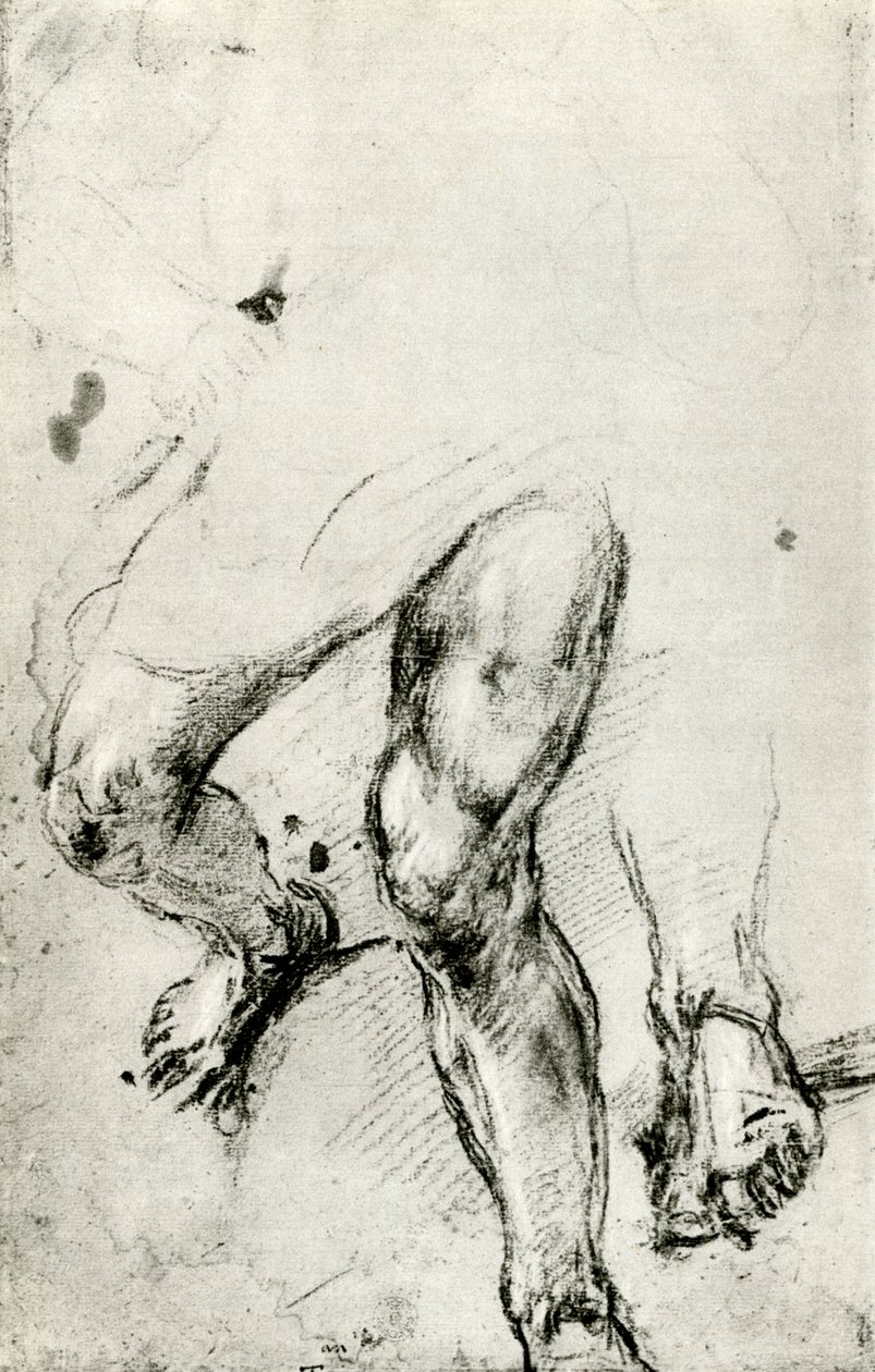 Estudo para o martírio de São Lourenço em Veneza, c1550, 1937 de Tiziano Vecelli