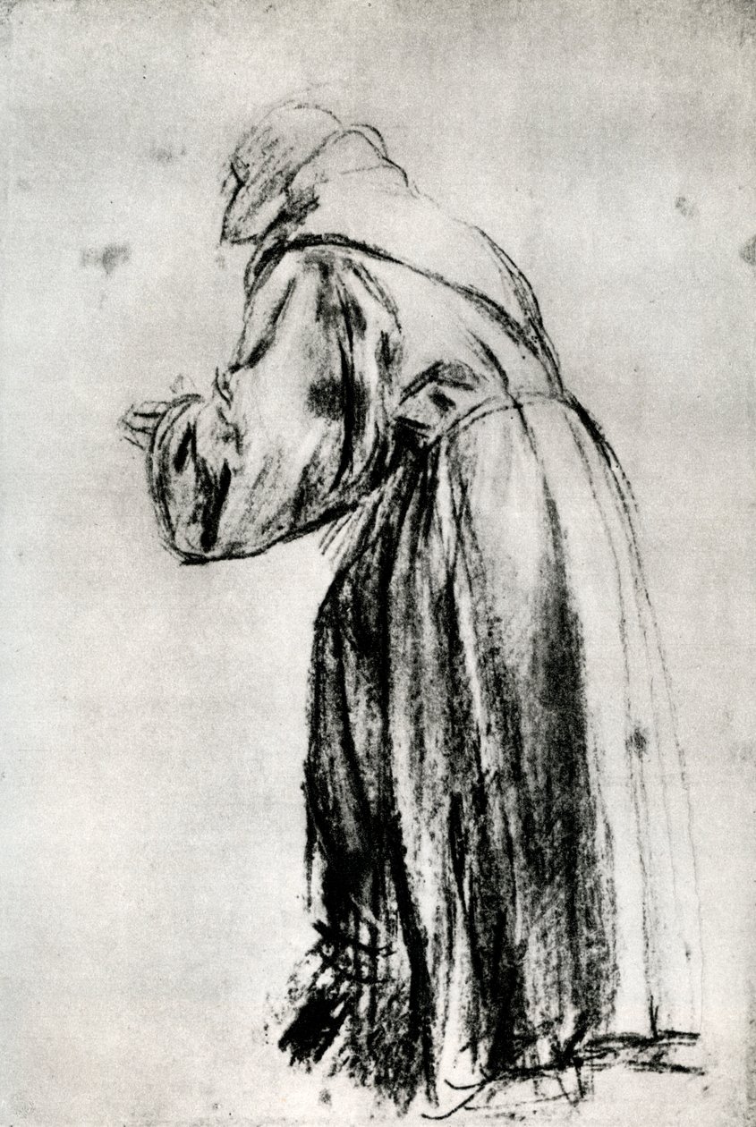 Estudo para o St Bernardino na foto votiva de Doge Gritti, c1535, 1937 de Tiziano Vecelli