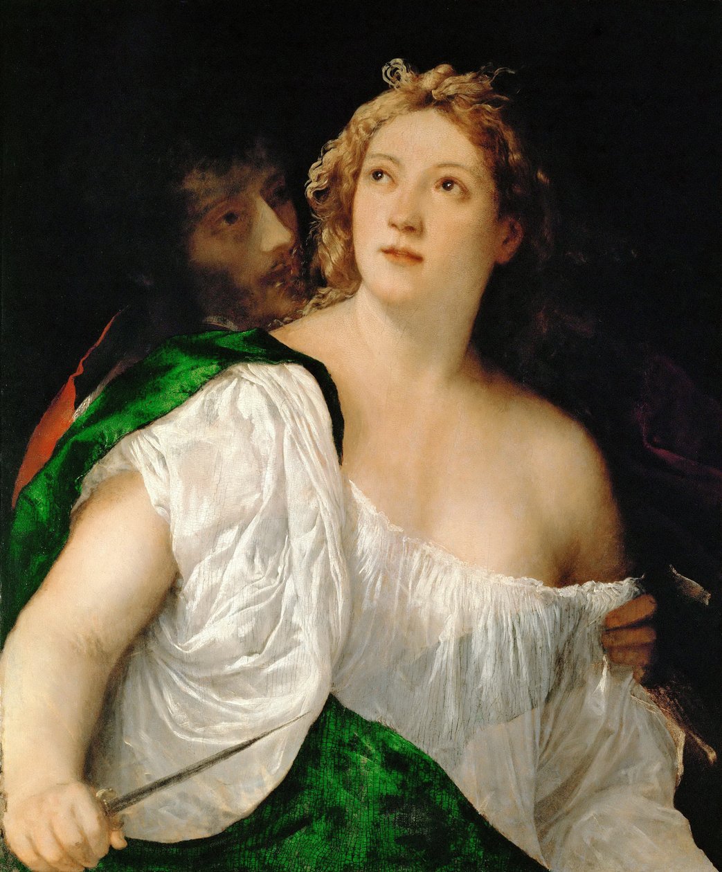 Tarquin e Lucretia, 1516-1517 de Tiziano Vecelli