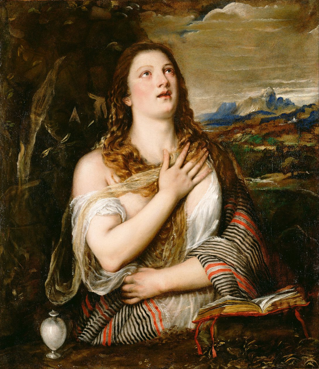 A arrependida Maria Madalena, c. 1560 de Tiziano Vecelli