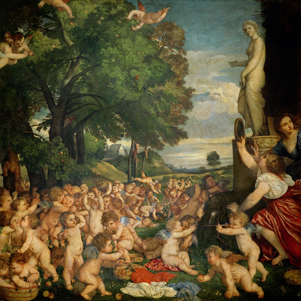 A Adoração de Vênus, 1519 de Tiziano Vecelli